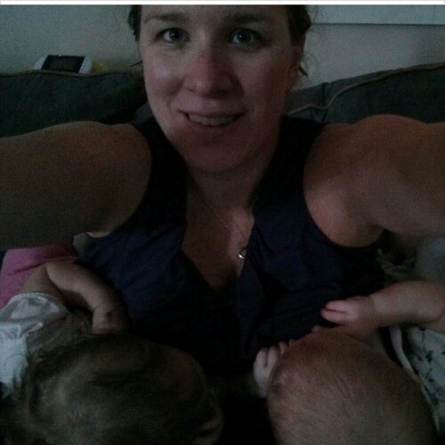 Suz breastfeeding twins