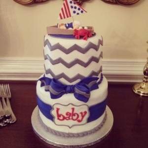 B's baby shower cake